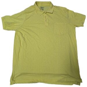 3XLT‎ Yellow Polo, pocket front,lightweight, workwear, meanswear, comfort (A)